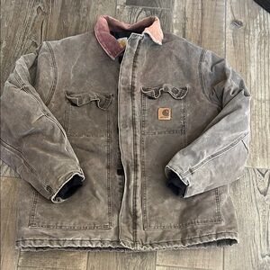 Carhartt Brown Jacket with Collar